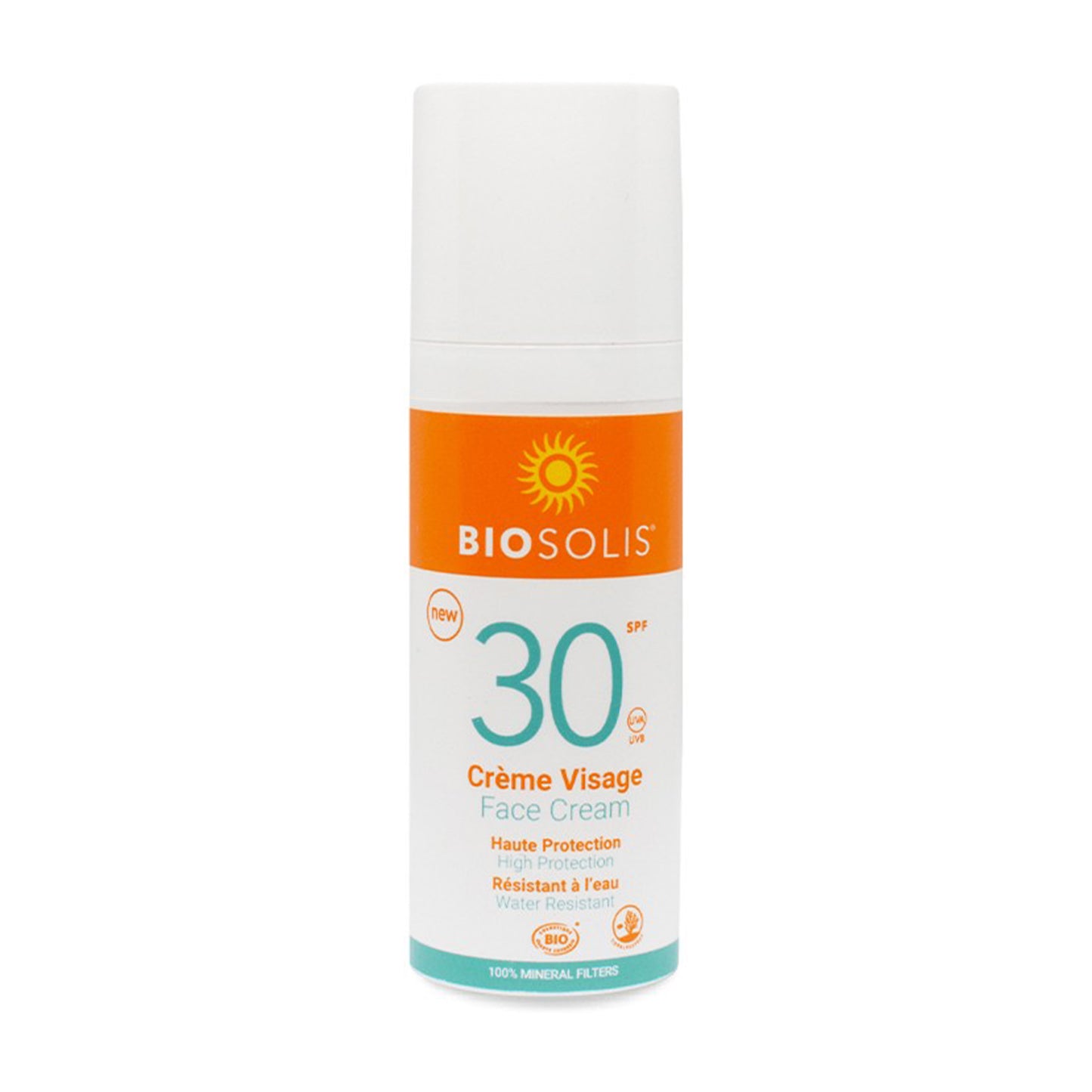 Crema bio de fata cu protectie solara SPF 30, 50ml Biosolis
