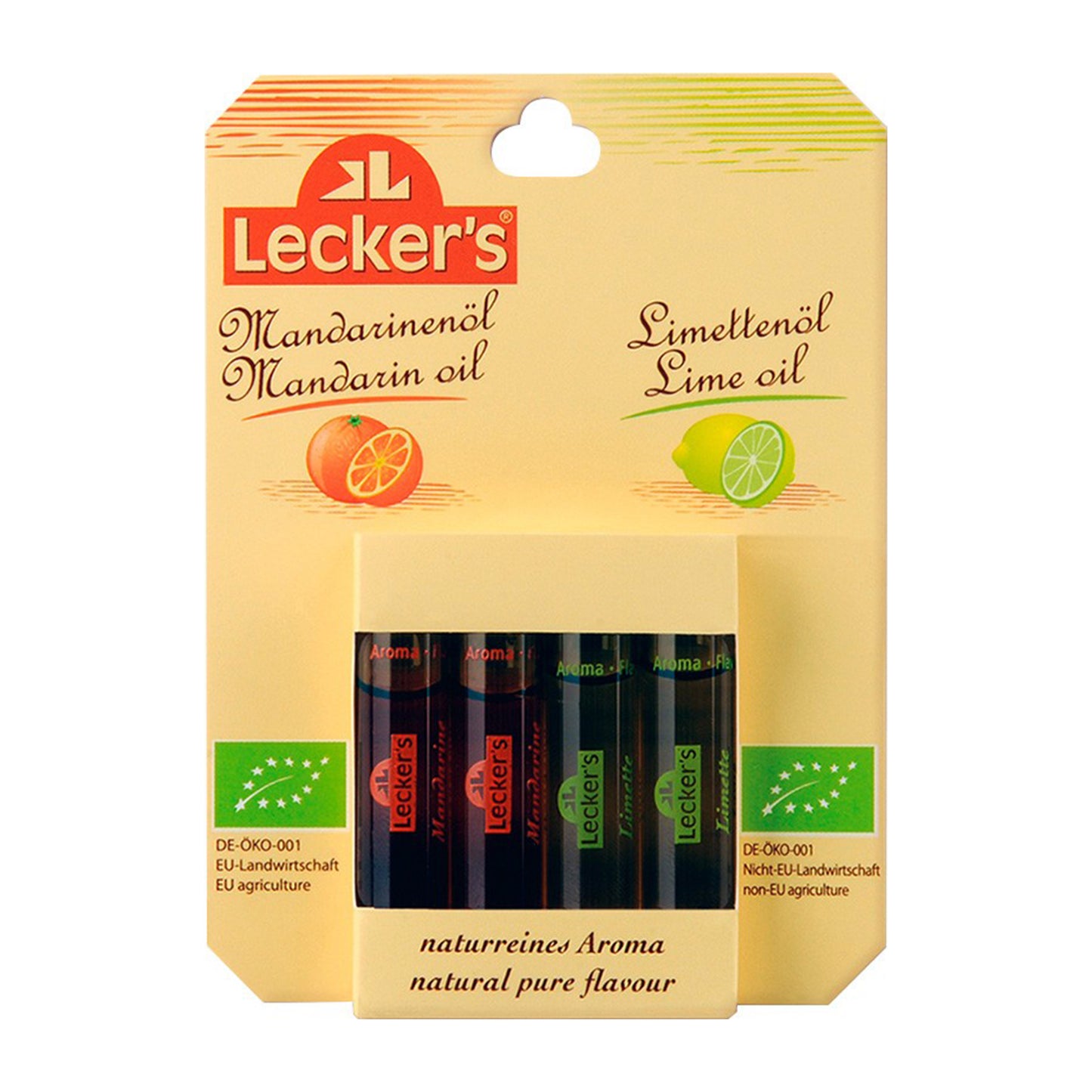2 x Ulei de mandarine bio si 2 x ulei de limeta bio, x 2ml Lecker's