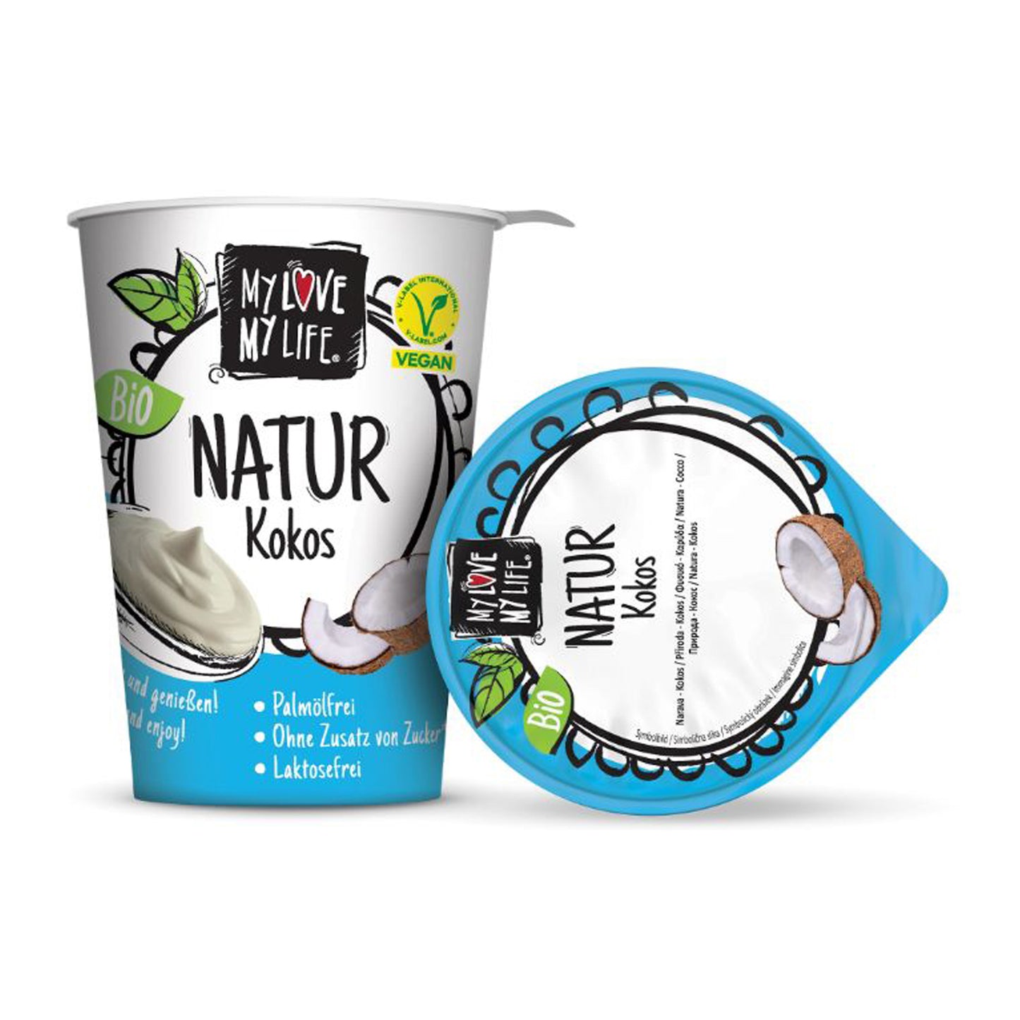 Preparat bio fermentat din lapte de cocos, natur, 400g, Mylove Mylife