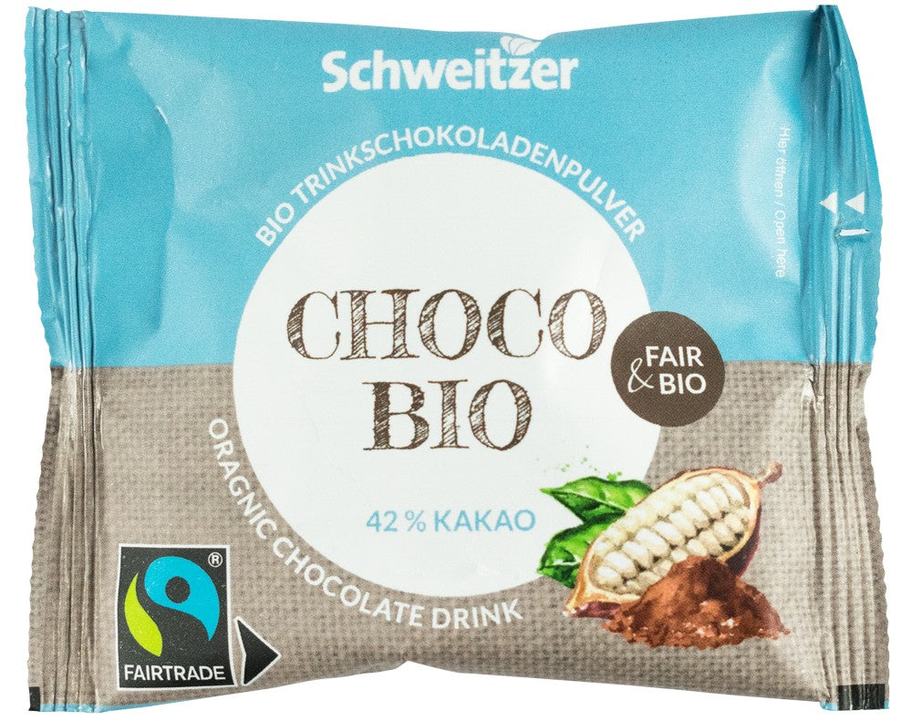 Ciocolata calda bio si fairtrade, 22g Schweitzer