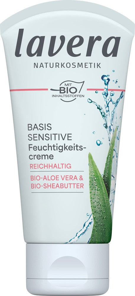 Crema hidratanta bio Basis Sensitiv cu aloe vera si unt de shea, 50ml Lavera