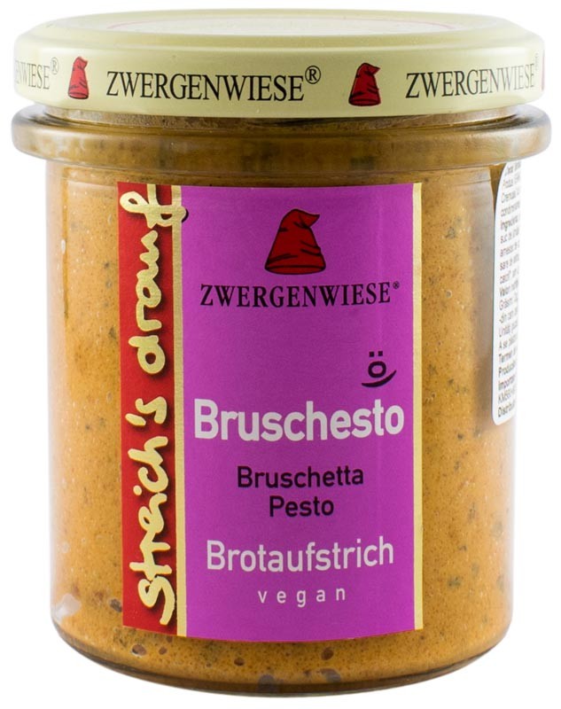 Crema tartinabila bio vegetala Bruschetta Pesto, 160g Zwergenwiese