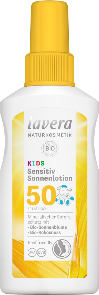 Lotiune bio pentru protectie solara LSF 50, pentru copii, 100ml Lavera