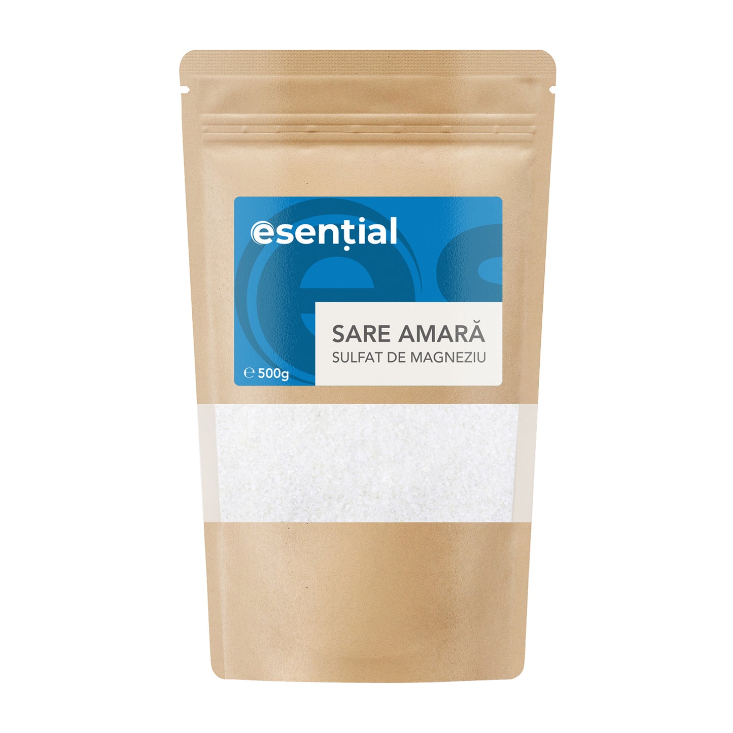 Sare Epson Sare amara (sulfat de magneziu), 500g Esential