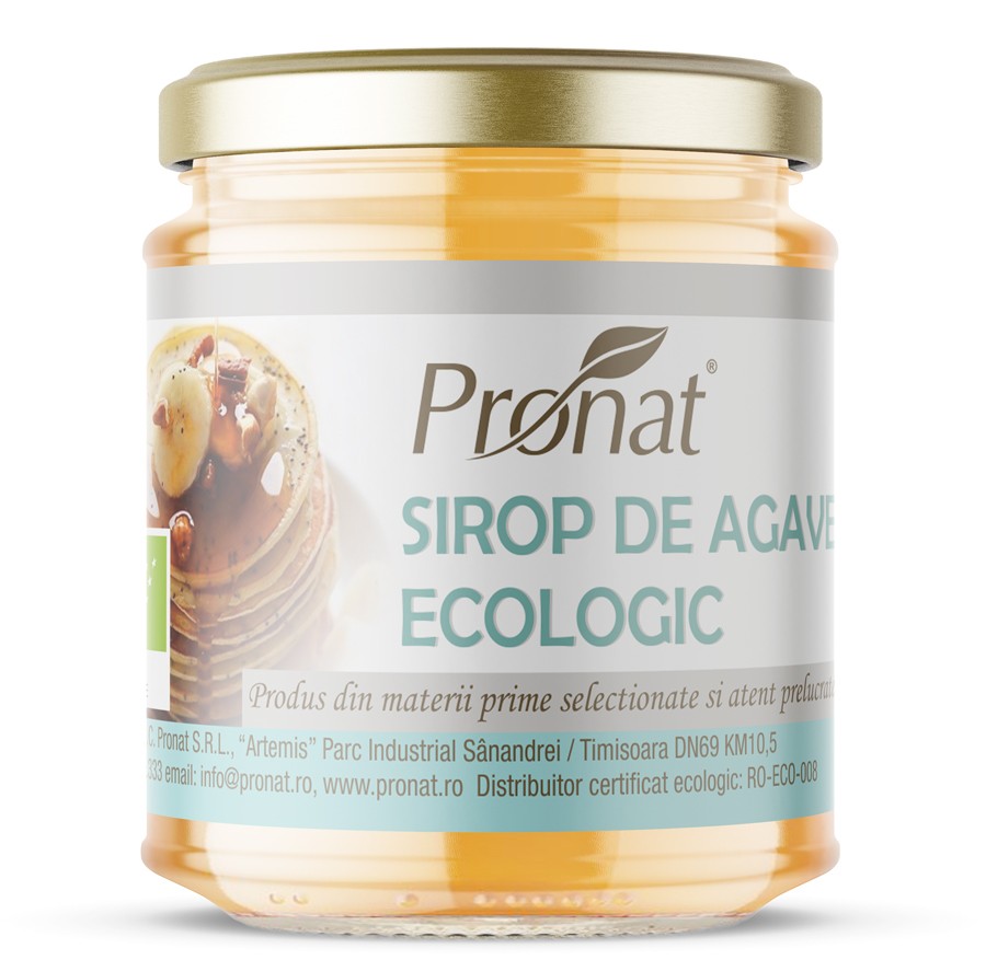 Sirop bio de agave, 220g Pronat