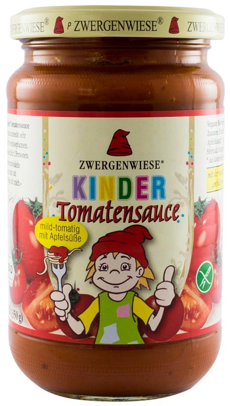 Sos bio de rosii cu mere pentru copii 340g Zwergenwiese