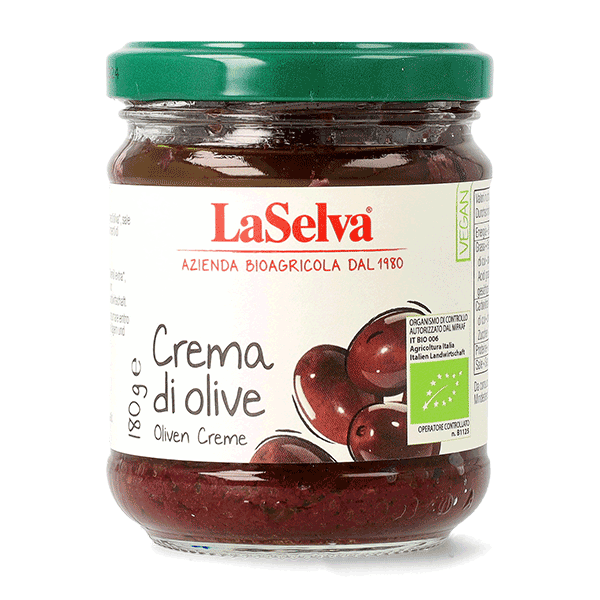 Crema de masline bio, 180g LaSelva