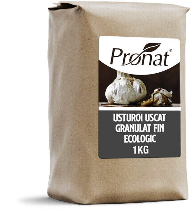 Usturoi uscat granulat fin bio, 1kg Pronat