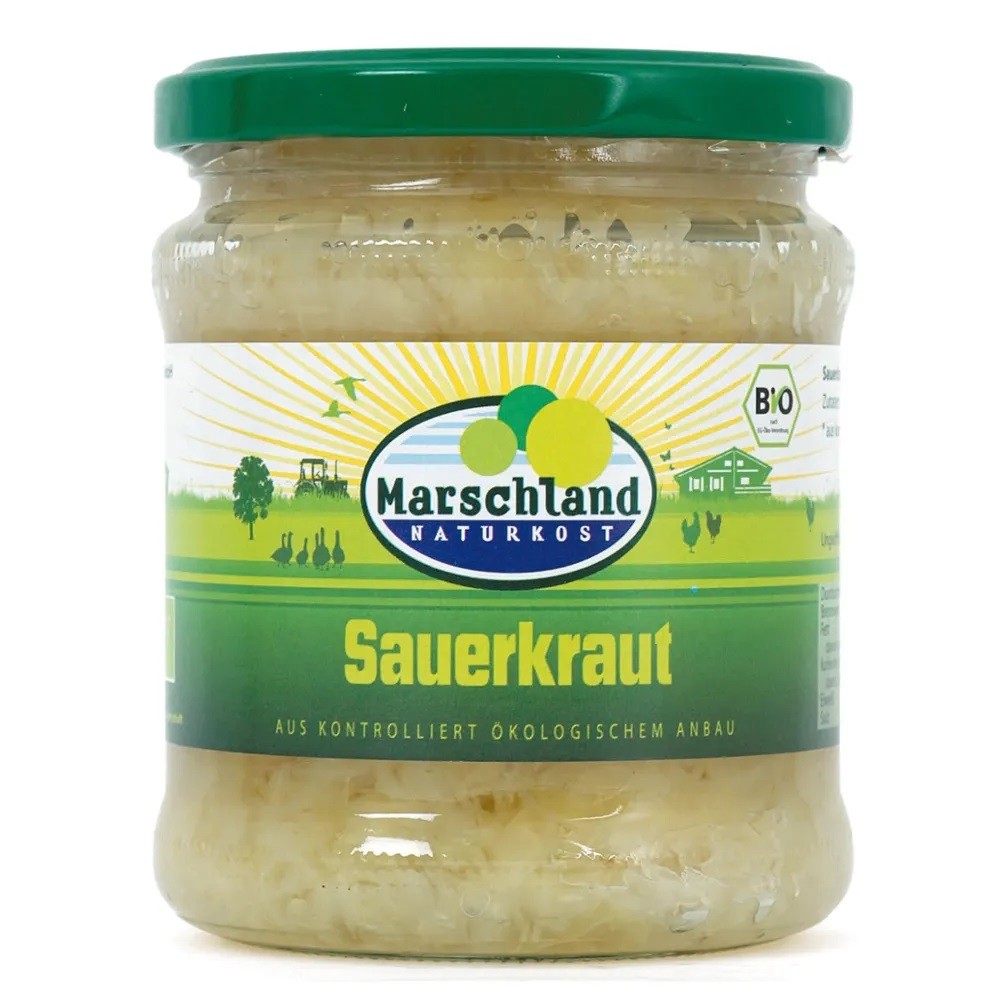 Varza alba murata, taiata BIO, 350gr/335gr, Marschland