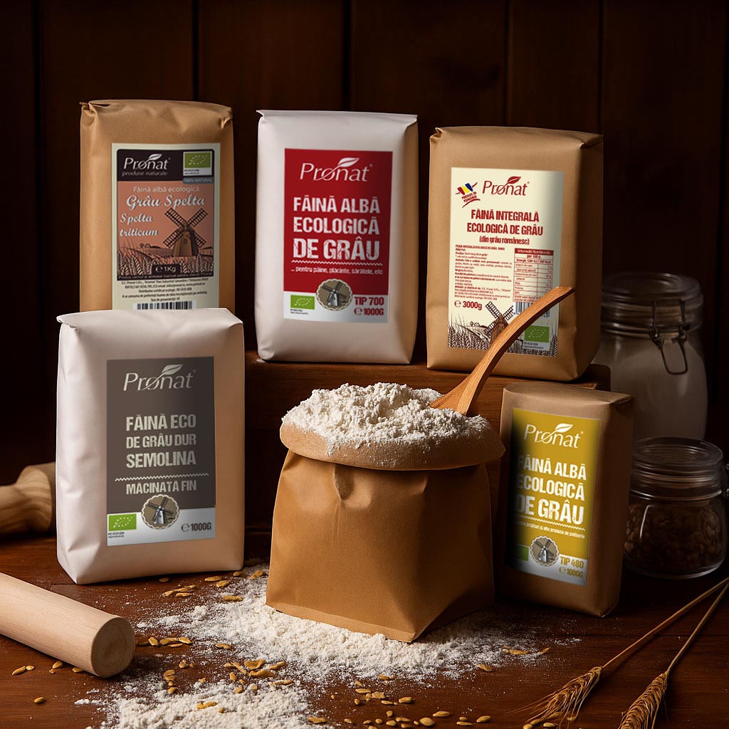 Ce tipuri de făină de la Pronat folosim pentru preparatele de Sărbători