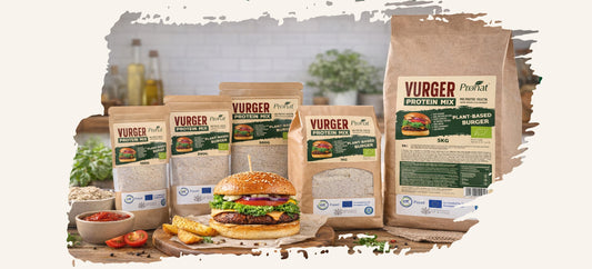 Vurger Protein Mix Bio – mix proteic vegetal pentru burgeri vegani și rețete fără carne