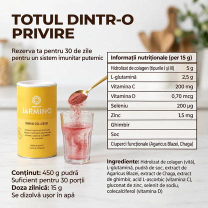 Colagen pentru imunitate, 450g Jarmino