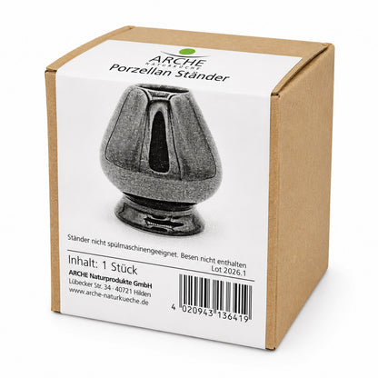 Suport de portelan pentru maturica de ceai matcha Arche Naturkuche