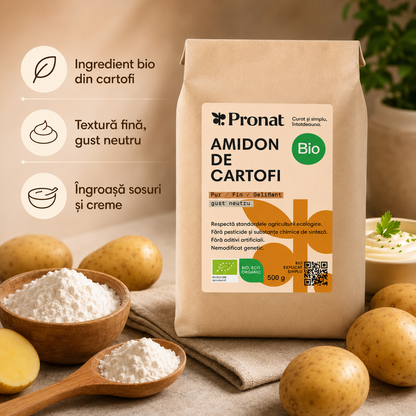 Amidon de cartofi bio, 500g Pronat