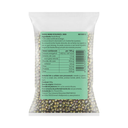 Fasole mung bio, 300g Pronat