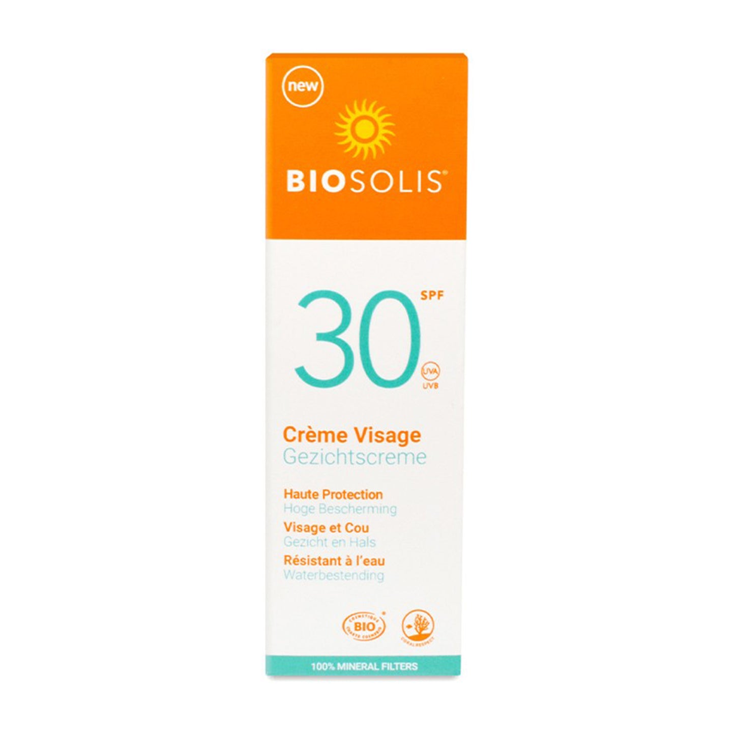 Crema bio de fata cu protectie solara SPF 30, 50ml Biosolis