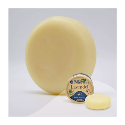 Cremă bio solidă de mâini – Lavandă, 75g Wunderberg