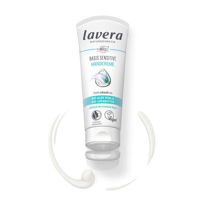 Cremă bio de mâini Basis Sensitiv, 75ml Lavera