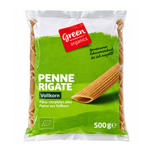 Penne bio din grâu dur integral, 500 g Green Organics
