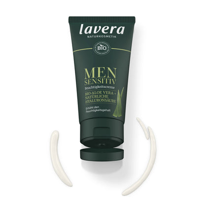 Cremă hidratantă bio Men Sensitive cu aloe vera și acid hialuronic, 50ml Lavera