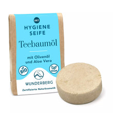 Săpun bio igienic cu ulei de arbore de ceai, 48g Wunderberg