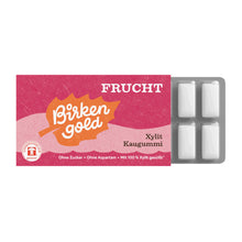 Gumă de mestecat cu xilitol, fructe, 12 buc/17g Birkengold