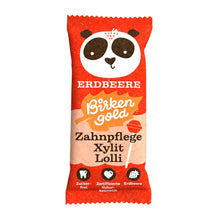 Acadea din xylitol cu căpșuni pentru îngrijirea dinților, 6g Birkengold