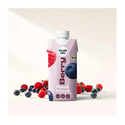 Pur Ya - Băutură ecologică bogată în proteine, cu aromă naturală de fructe de pădure, 500ml