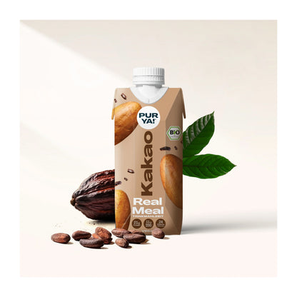 Pur Ya - Băutură ecologică bogată în proteine, cu aromă naturală de cacao, 500ml