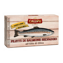 File de somon sălbatic în ulei de măsline, 120g Callipo