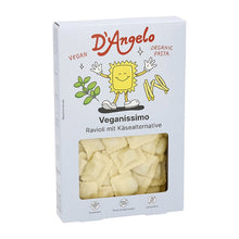 Ravioli bio cu branza fondanta vegana, 250g D'angelo Pasta