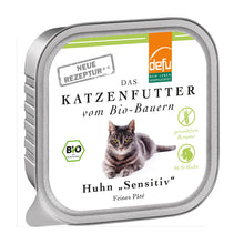 Hrana umeda pentru pisici cu pui „Sensitiv” – pate fin fara cereale, 100g, Defu