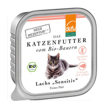 Hrana umeda pentru pisici cu somon „Sensitiv” – pate fin fara cereale, 100g Defu