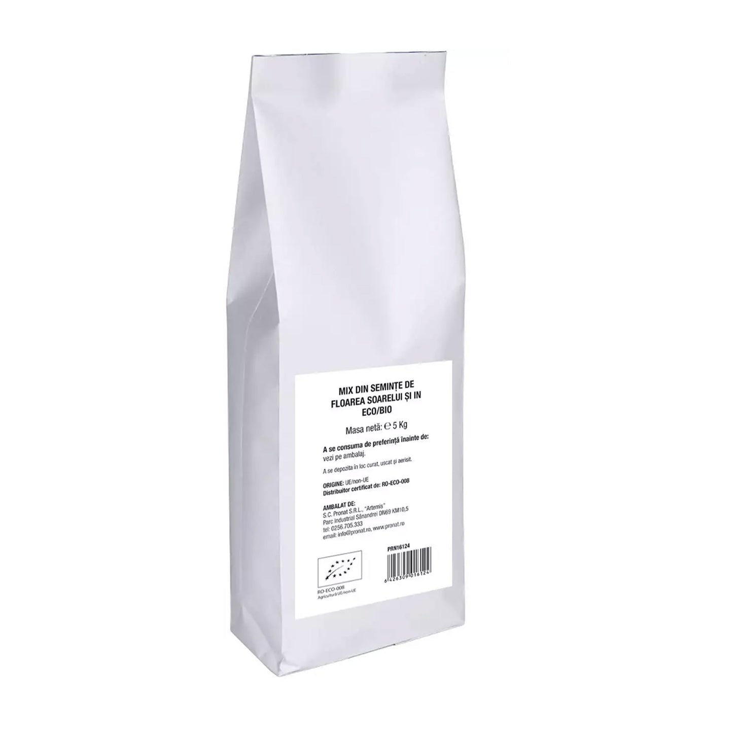 Mix din seminte bio de floarea soarelui si in, 5kg Pronat