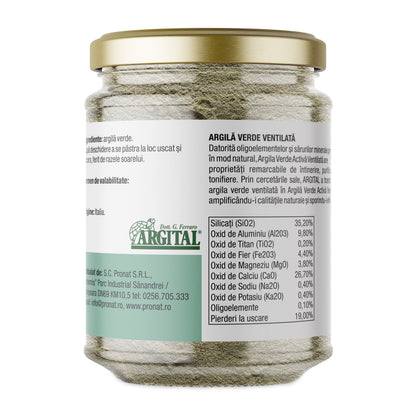 Argila verde activa ventilata Argital, 300g Esential