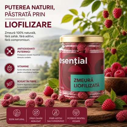 Zmeură liofilizată, 18g Esential