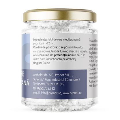 Fulgi de sare Mediteraneană piramidali 1 - 12 mm, 90g Esential