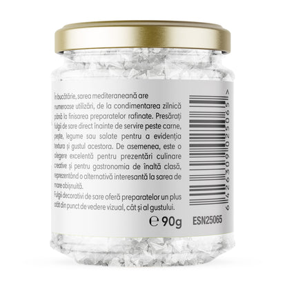 Fulgi de sare Mediteraneană piramidali 1 - 12 mm, 90g Esential