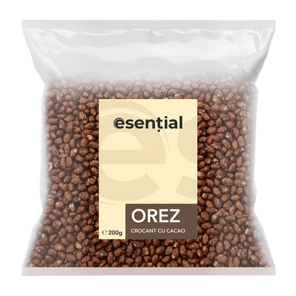 Orez crocant cu cacao, 200 g, Esential