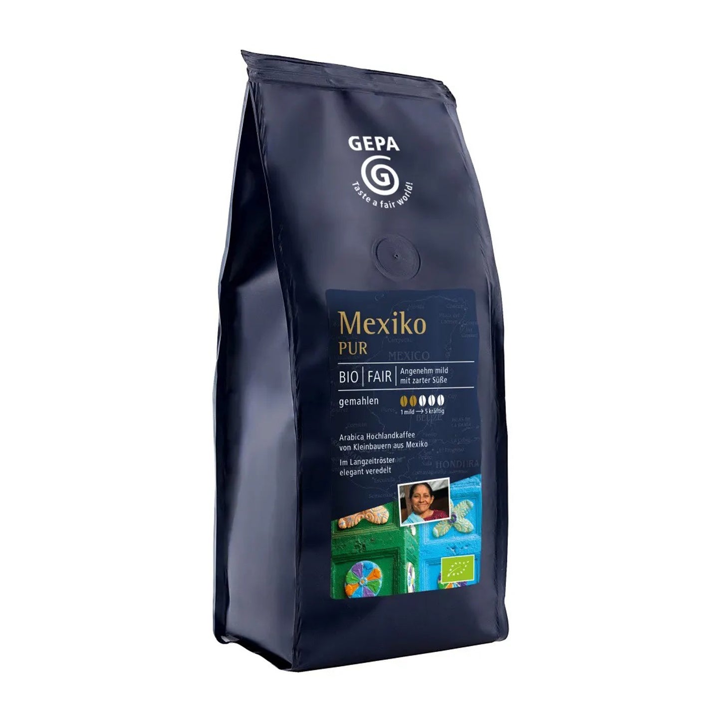 Cafea bio măcinată Mexico Pur, 250g Gepa