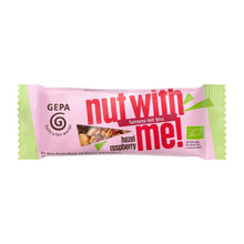 Baton bio și fairtrade din fructe și nuci cu alune și zmeură, 35g Gepa