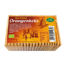 Biscuiți bio din grâu spelta cu portocale, 200g Liebhart`s