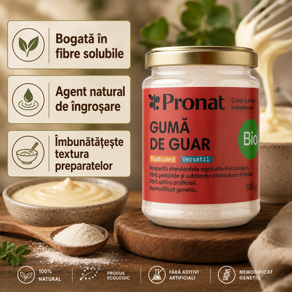 Guma de guar bio, 100g Pronat