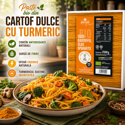 Paste bio din cartof dulce cu turmeric, 2500g Just Taste