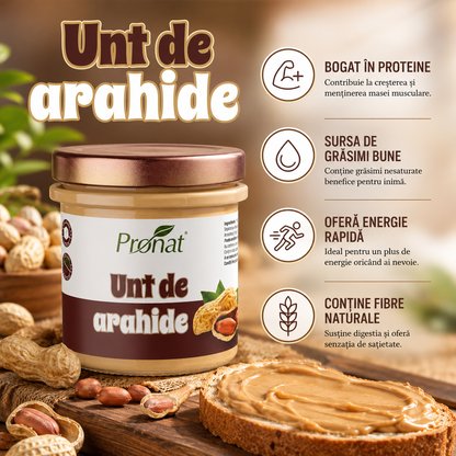 Unt de arahide, 300g Pronat