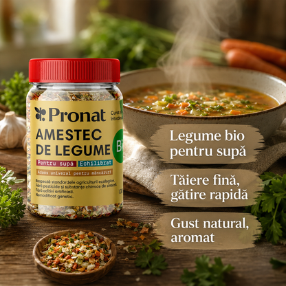 Amestec de legume bio pentru supa, 130g Pronat