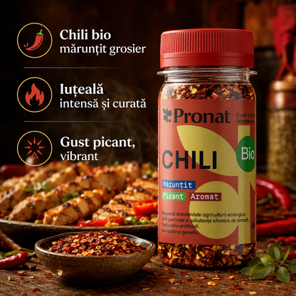 Chili maruntit bio, 45g Pronat