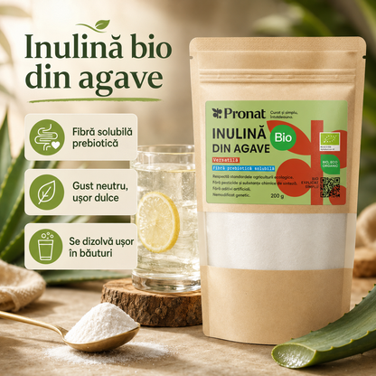 Inulina bio din agave, 200g Pronat