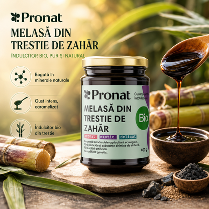 Melasa bio din trestie de zahar, Pronat