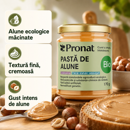 Pasta de alune bio, 170g Pronat